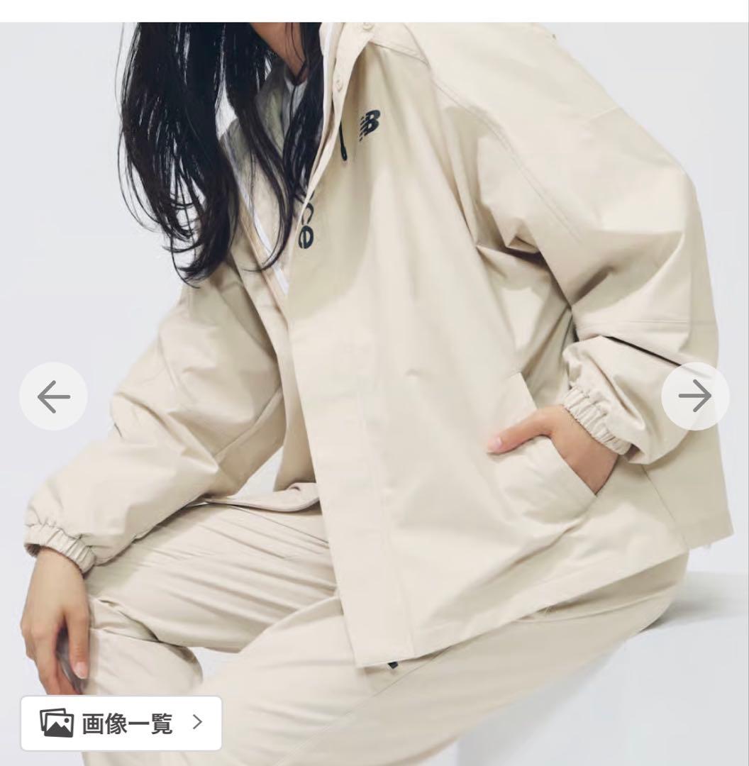 new balance フード付きジャケット Mサイズ ベージュ