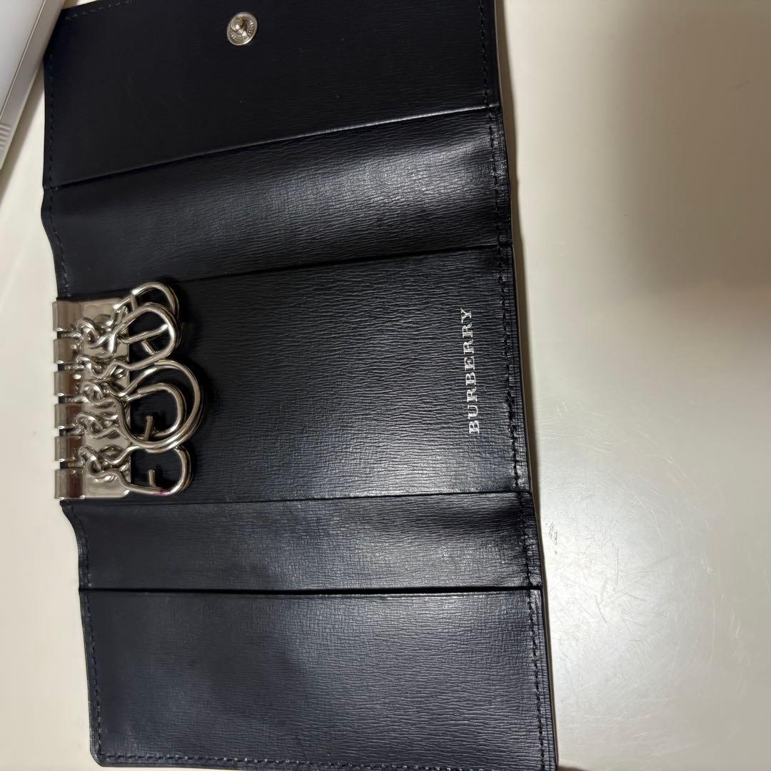 BURBERRY バーバリー 5連キーケース ブラック
