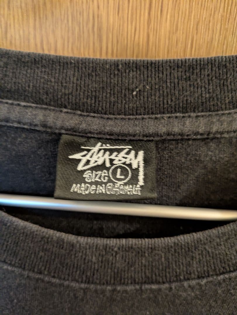 Stussy ブラック Tシャツ Lサイズ 8ボールロゴ