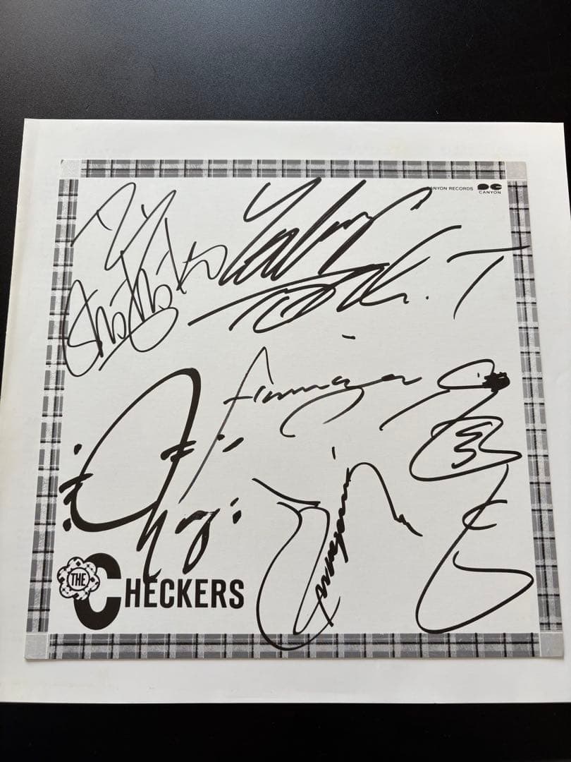 The Checkers/Bestレコード2LP チェッカーズベスト盤　サイン付