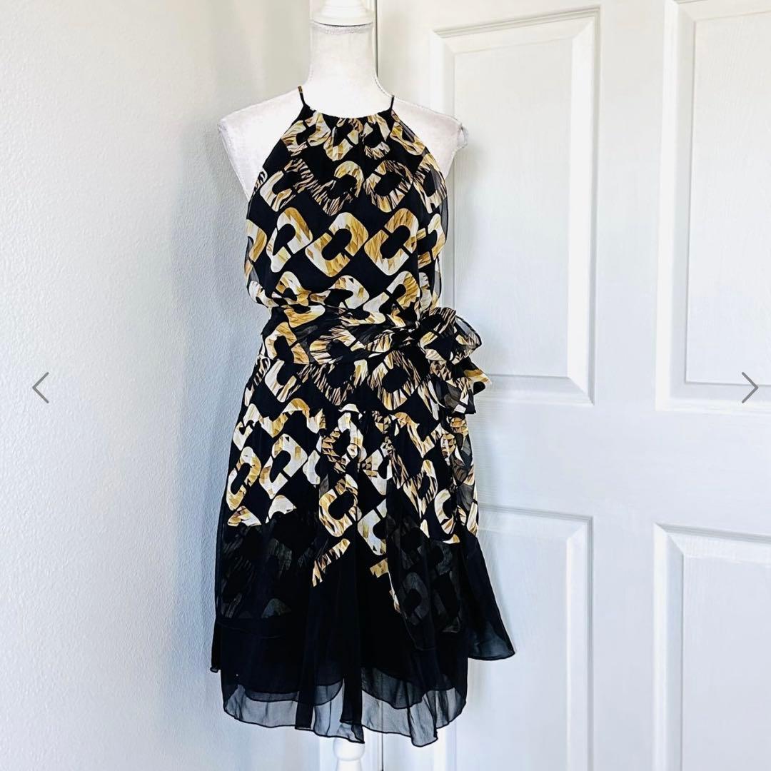 DIANE von FURSTENBERG チェーンリンク シルク ワンピース