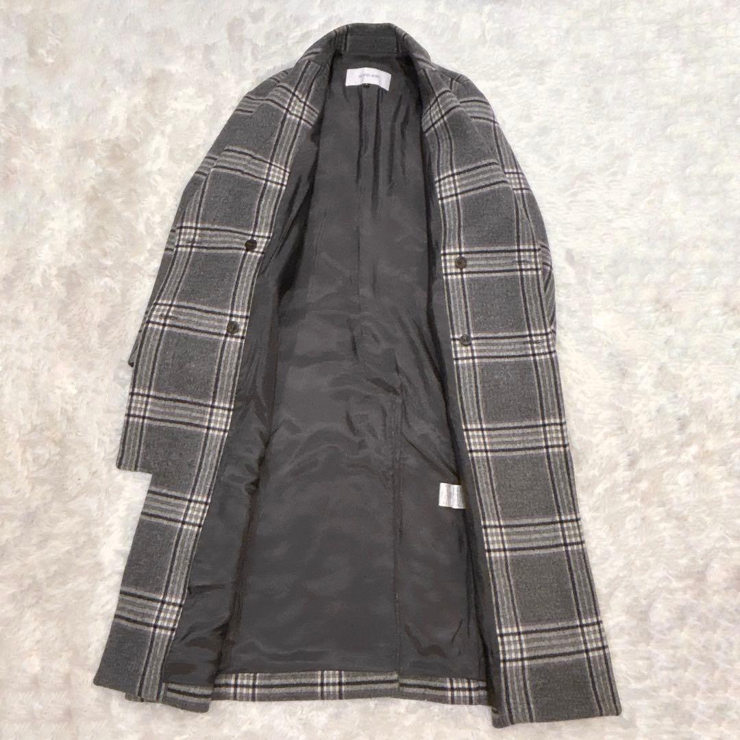 ✨極美品✨LE CIEL BLEU ウール100%チェスターコート チェック36