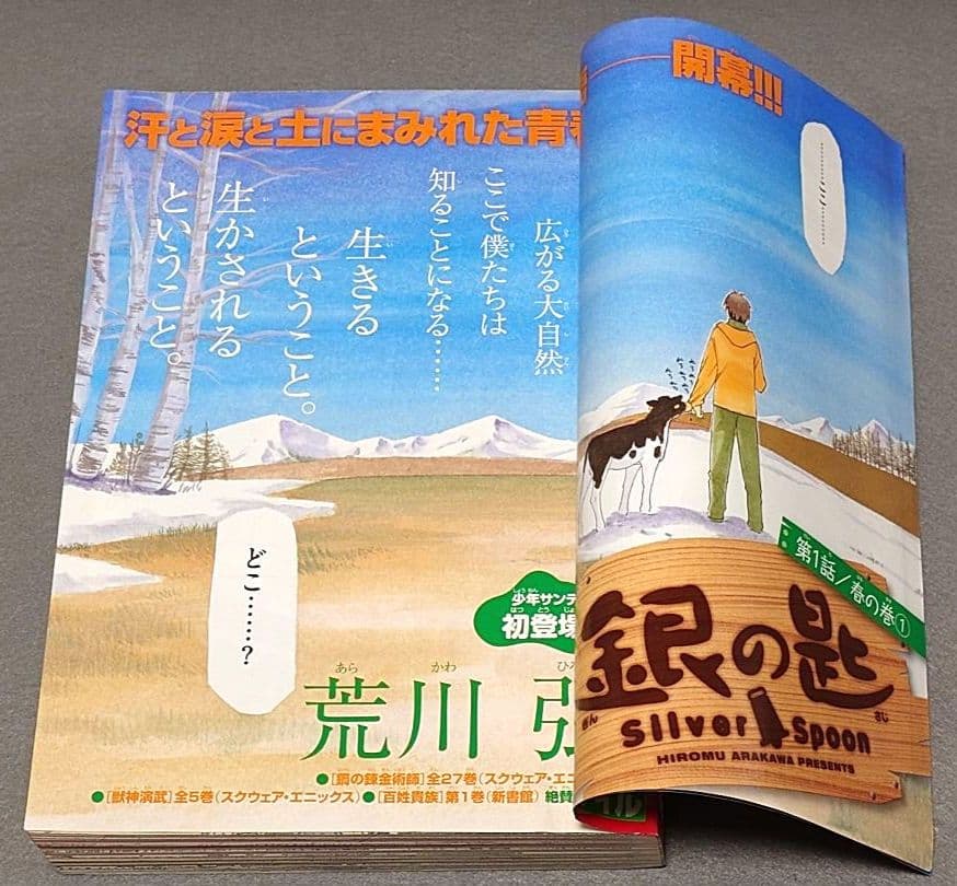 週刊少年サンデー2011年19号/『銀の匙』新連載/荒川弘/★極美品★新品同様