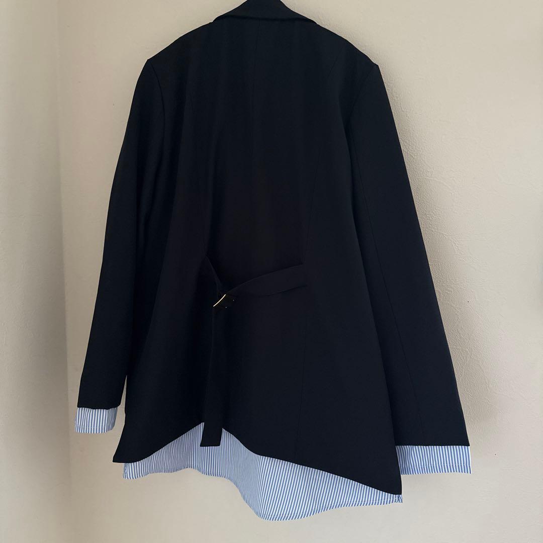 【新品未使用タグ付き】JUST A NOON レイヤードジャケット ブルー