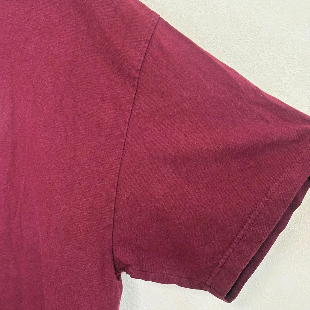 INDEPENDENT Tシャツ【XL】ボルドー メキシコ製 NHS