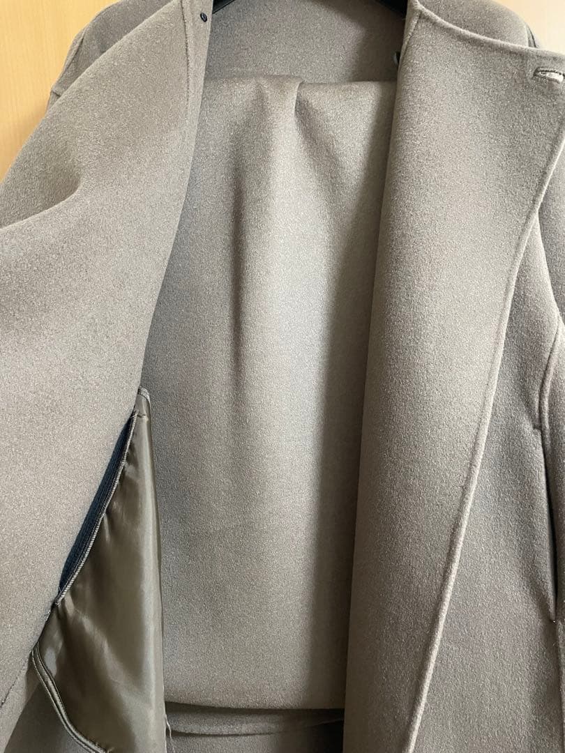 美品　todayful Stole Wool Coat モカ　36