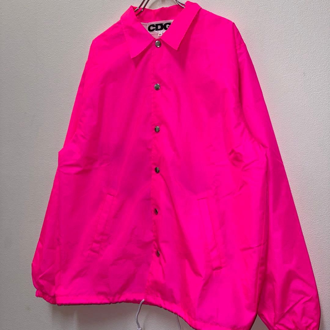 コムデギャルソン CDG 2019 SS コーチジャケット 蛍光色 ネオンピンク