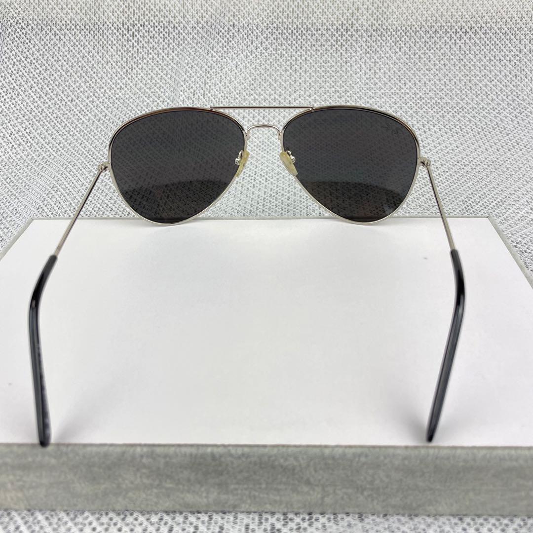 美品✨レイバン✨アビエーター✨ティアドロップ✨パイロット型✨シルバー✨ミラー✨銀
