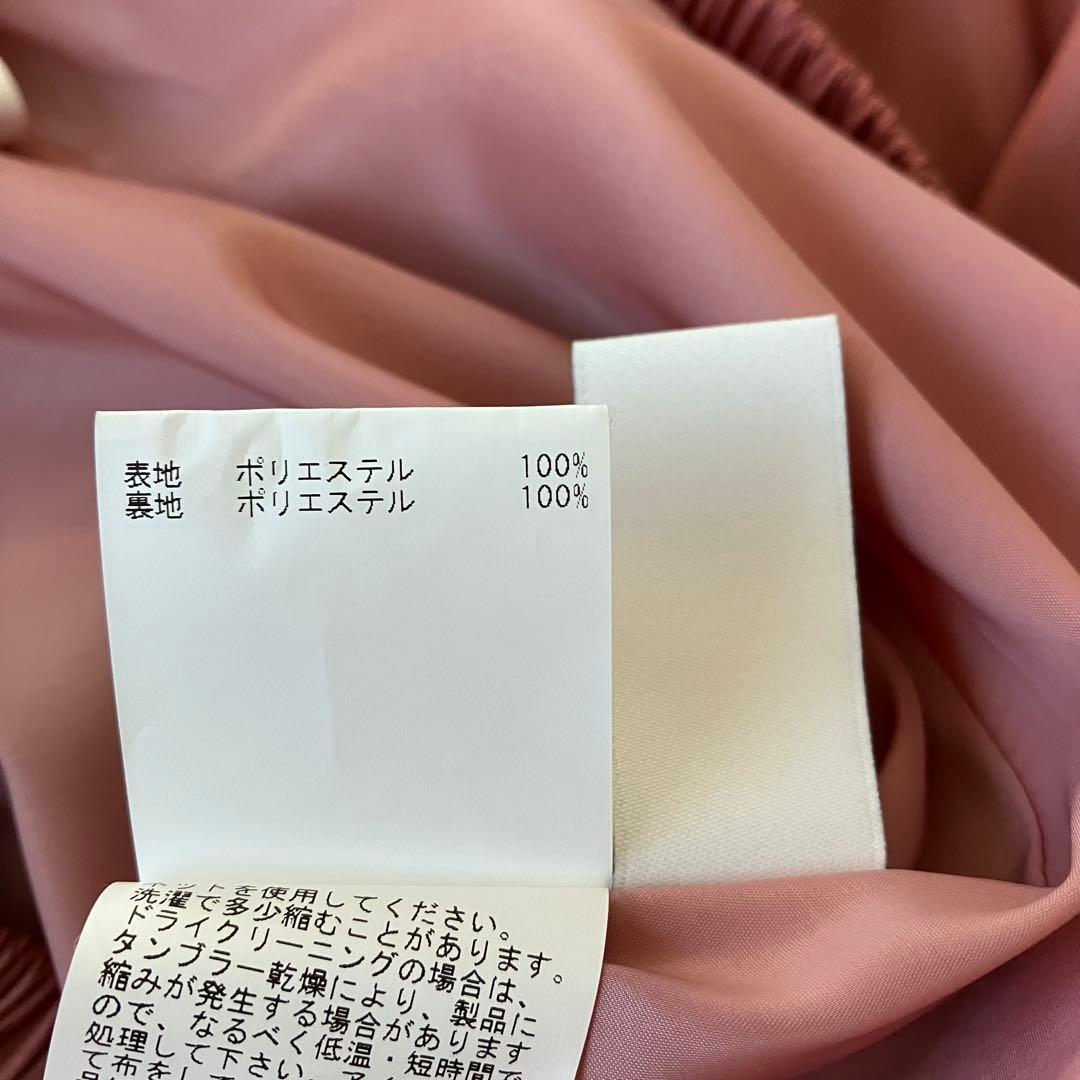 2024年　ANAYI アナイ　カッセンサテン　ティアード　スカート　38ピンク