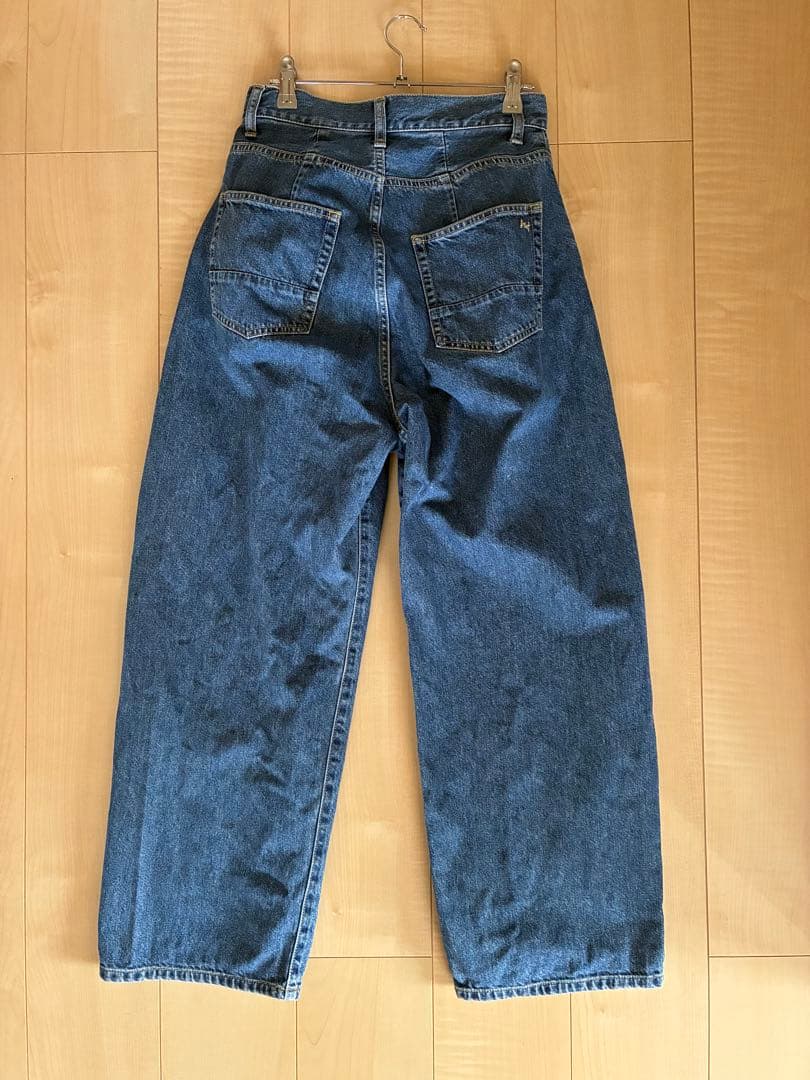 ASTRAET COタックワイドデニムパンツ　0