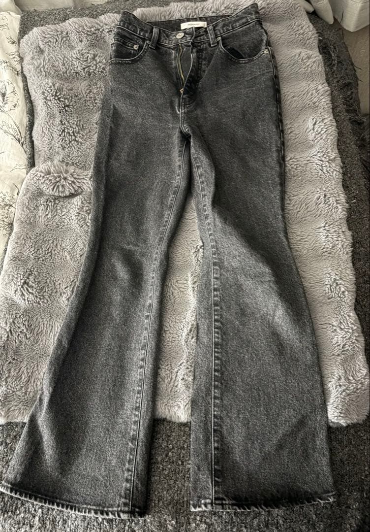 パンツ MOUSSY MVS FLARE BLACK DENIM 24
