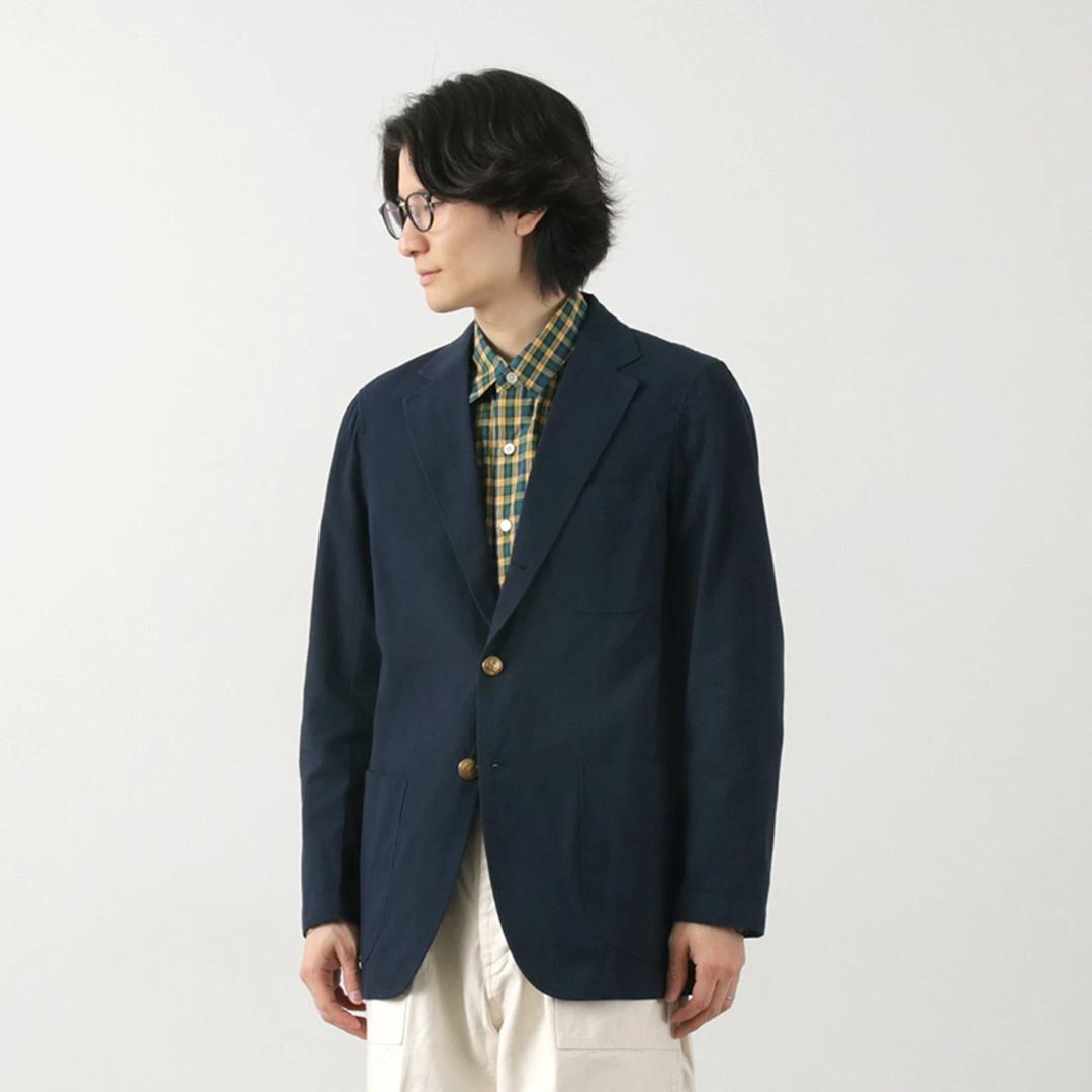 D.C.WHITE コットンリネン サマー ブレザー 麻 ジャケット 46 美品