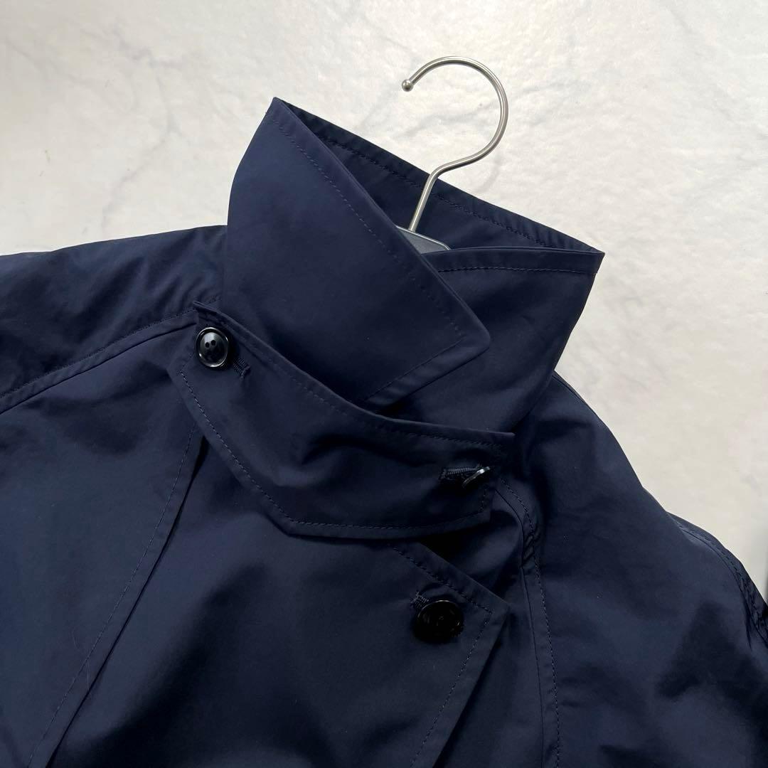 極美品☆IENA イエナ　Pe/ポプリンオーバートレンチコート　ネイビー　38
