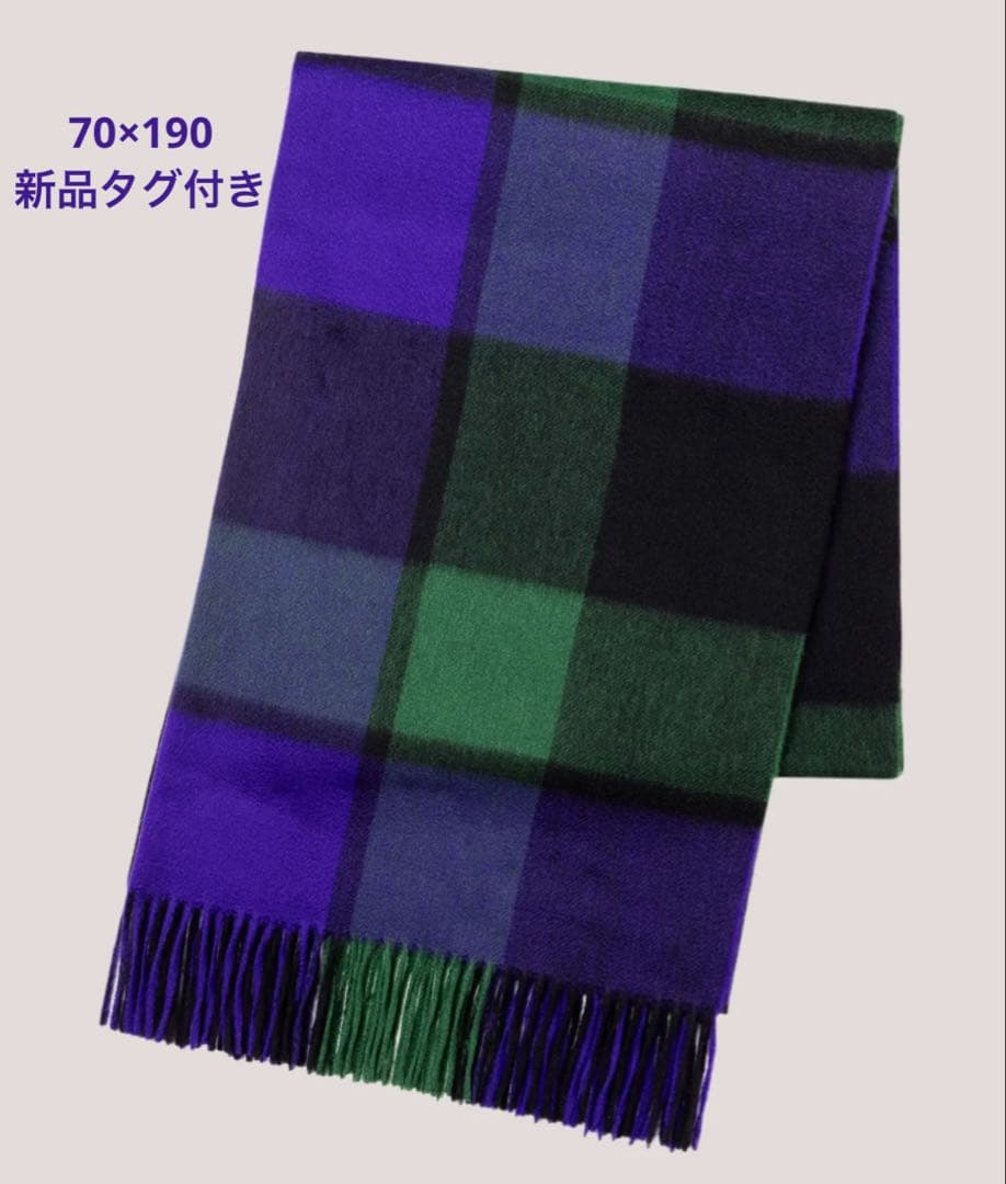 新品タグ付き　Joshua Ellis 70×190 カシミヤ 100%