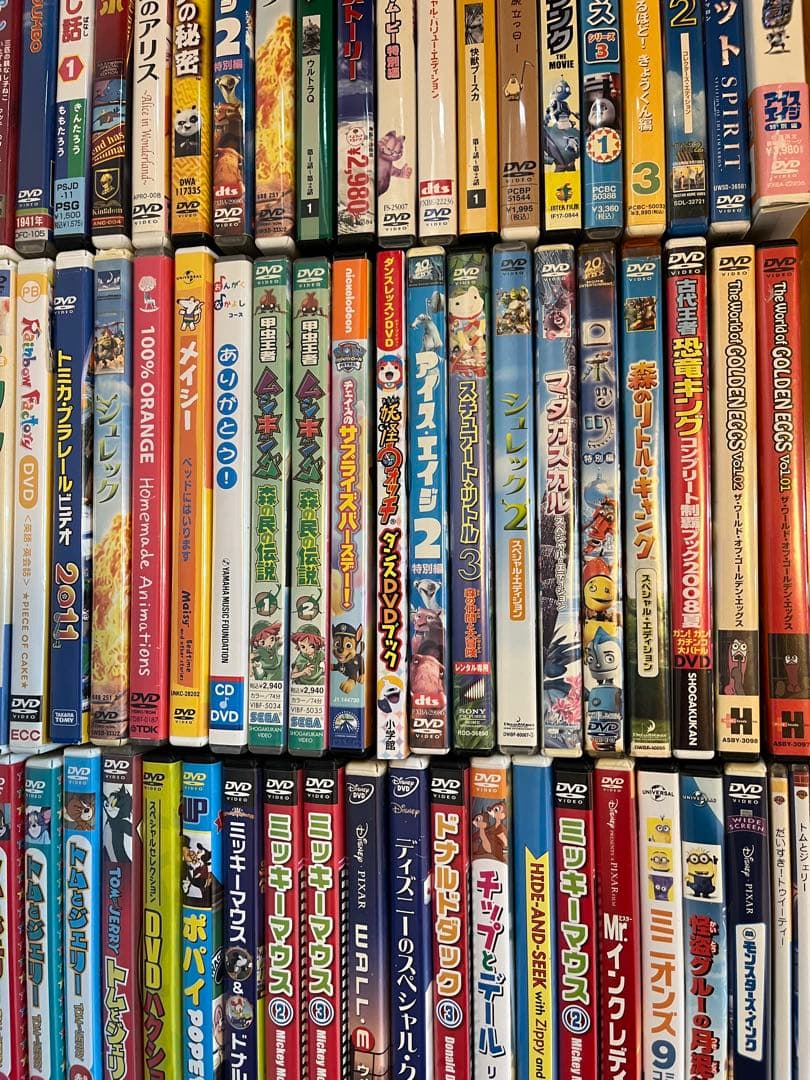 ディズニーなど子供向け　DVD まとめ売り　約100本 未検品