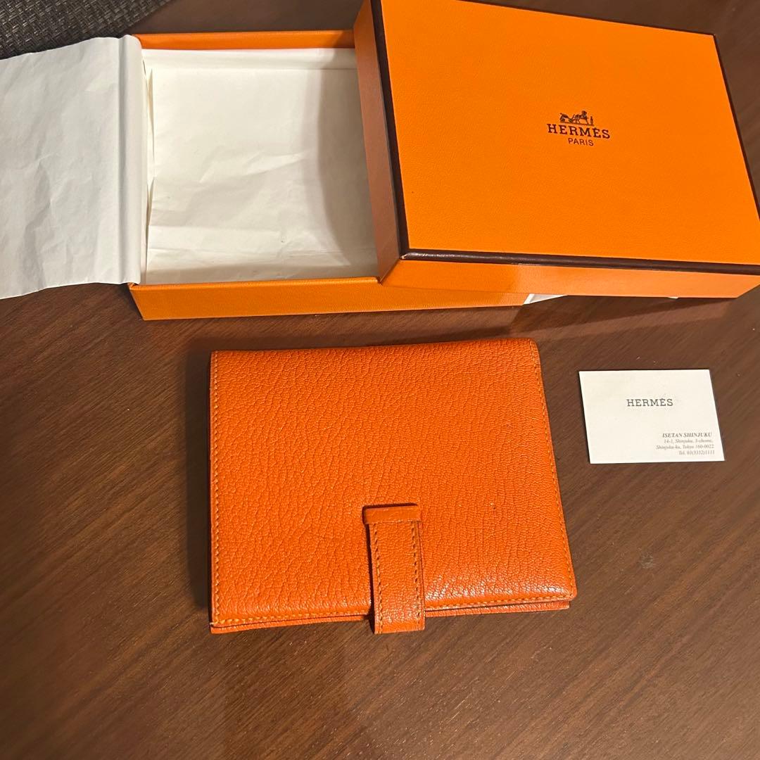 エルメス　ベアン コンパクト　美品　財布　二つ折り　長財布