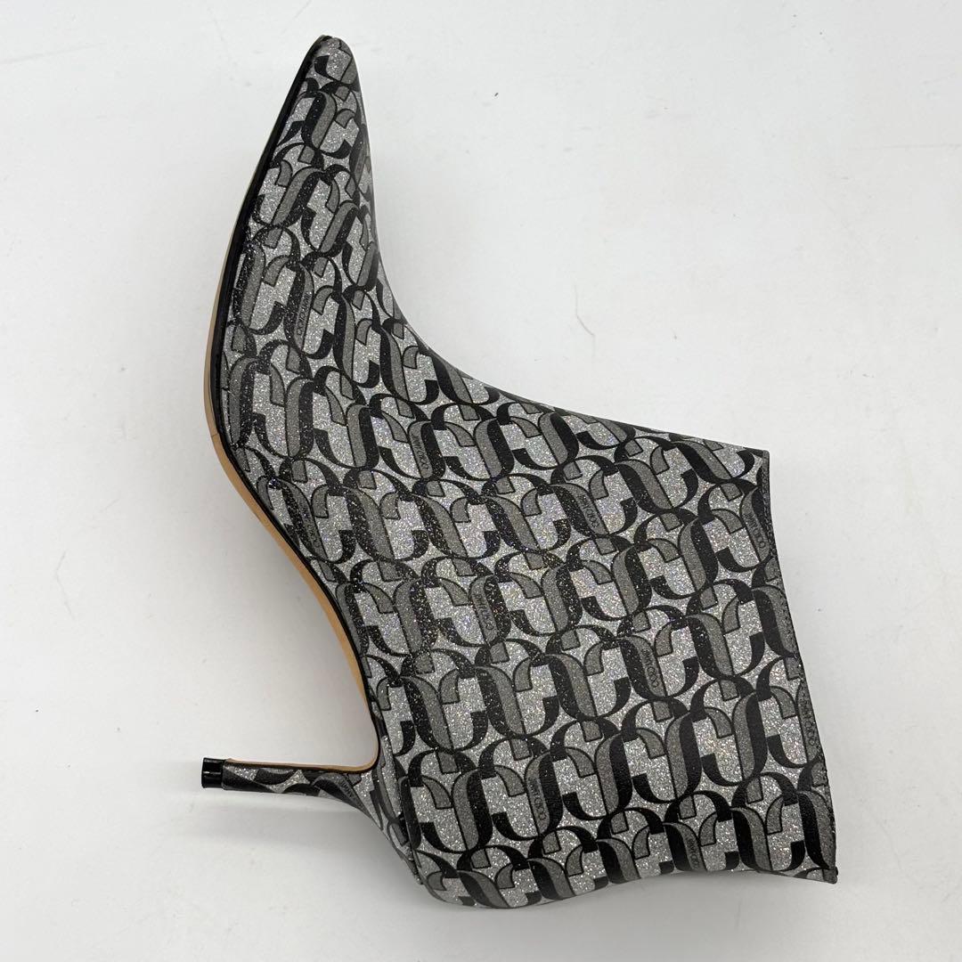 極美品　極希少　JIMMY CHOO JCロゴ モノグラム　ブーティ　ピンヒール