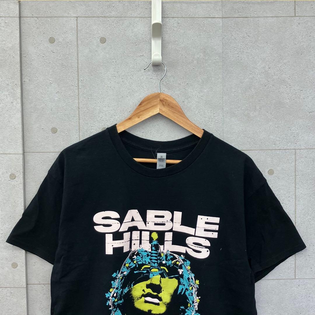 GILDAN ギルダン SABLE HILLS バンT メタルT 黒 L