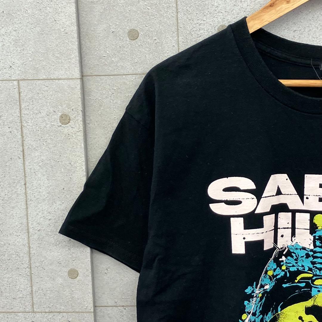 GILDAN ギルダン SABLE HILLS バンT メタルT 黒 L