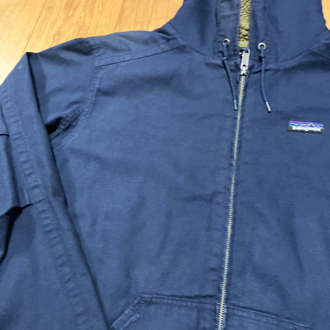 廃盤　Patagonia ラインドキャンバスフーディ　 焚き火ジャケット L