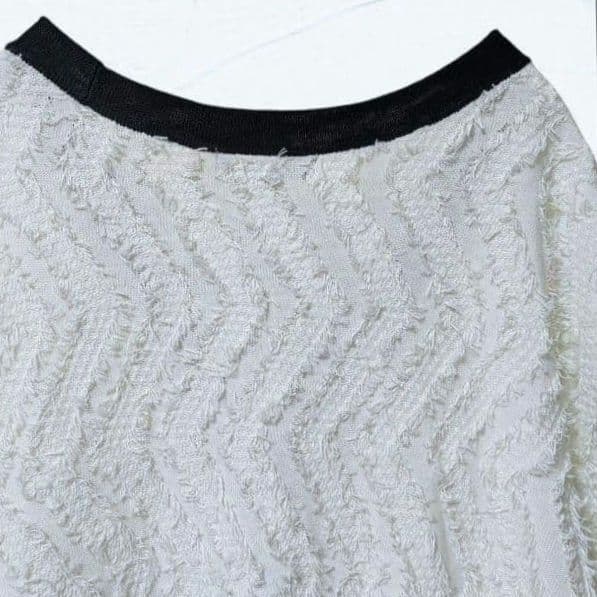 ❤美品❤UNTITLEDアンタイトル カーディガン 大きいサイズ 麻混 白 ４８
