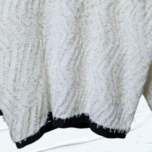 ❤美品❤UNTITLEDアンタイトル カーディガン 大きいサイズ 麻混 白 ４８