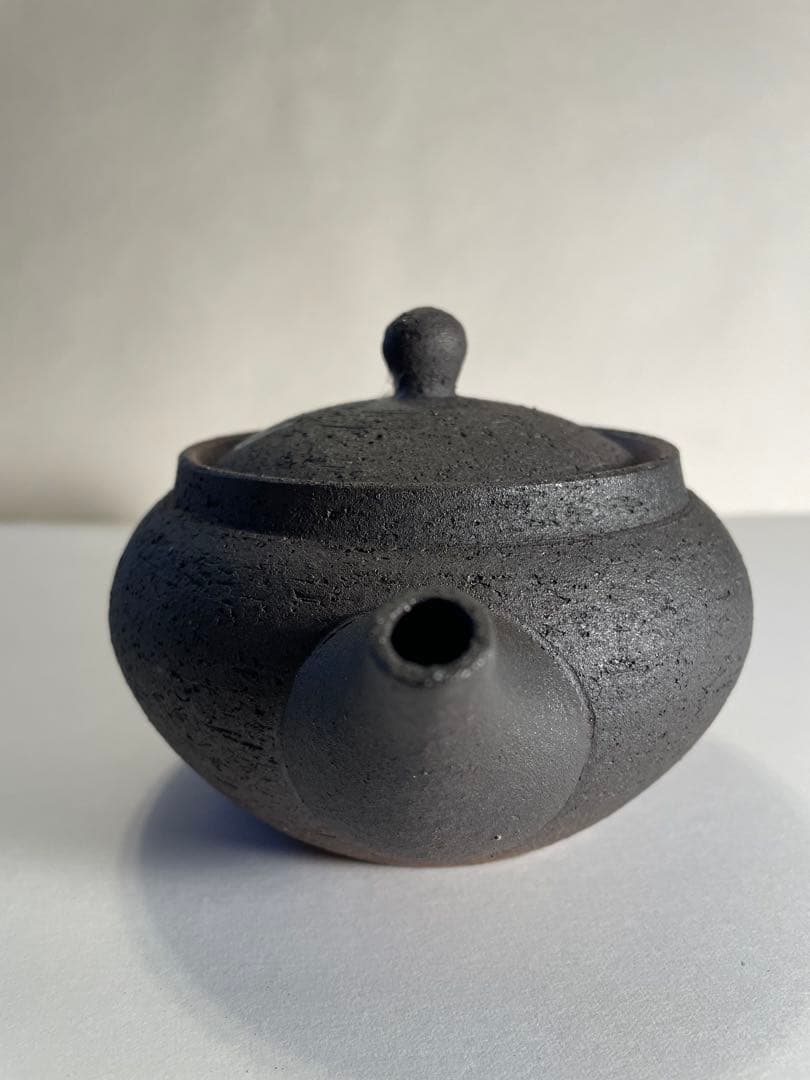 信楽焼粉引きティーポット作家物新品の未使用品560ml