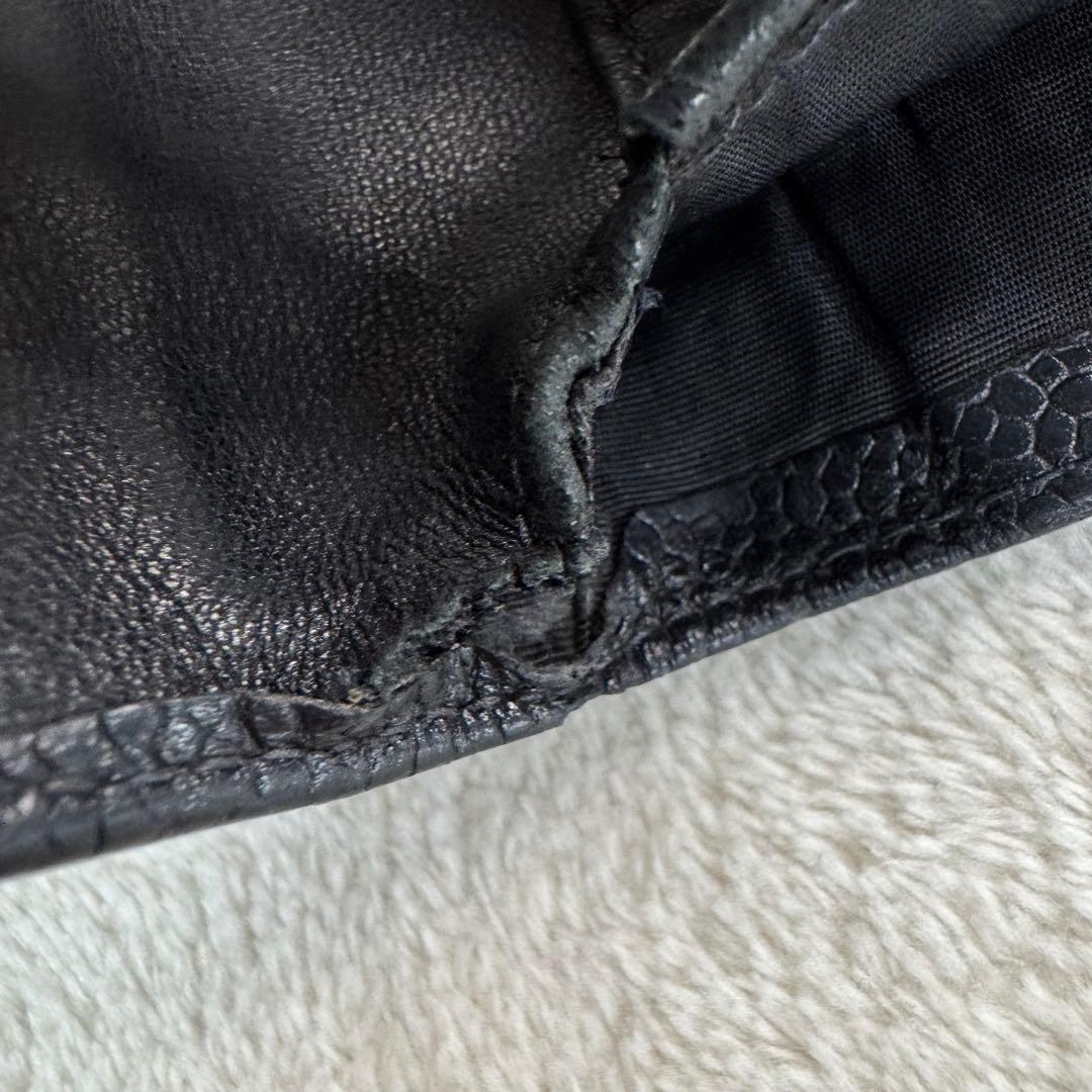 シャネル　CHANEL 財布　ウォレット　キャビアスキン　ブラック