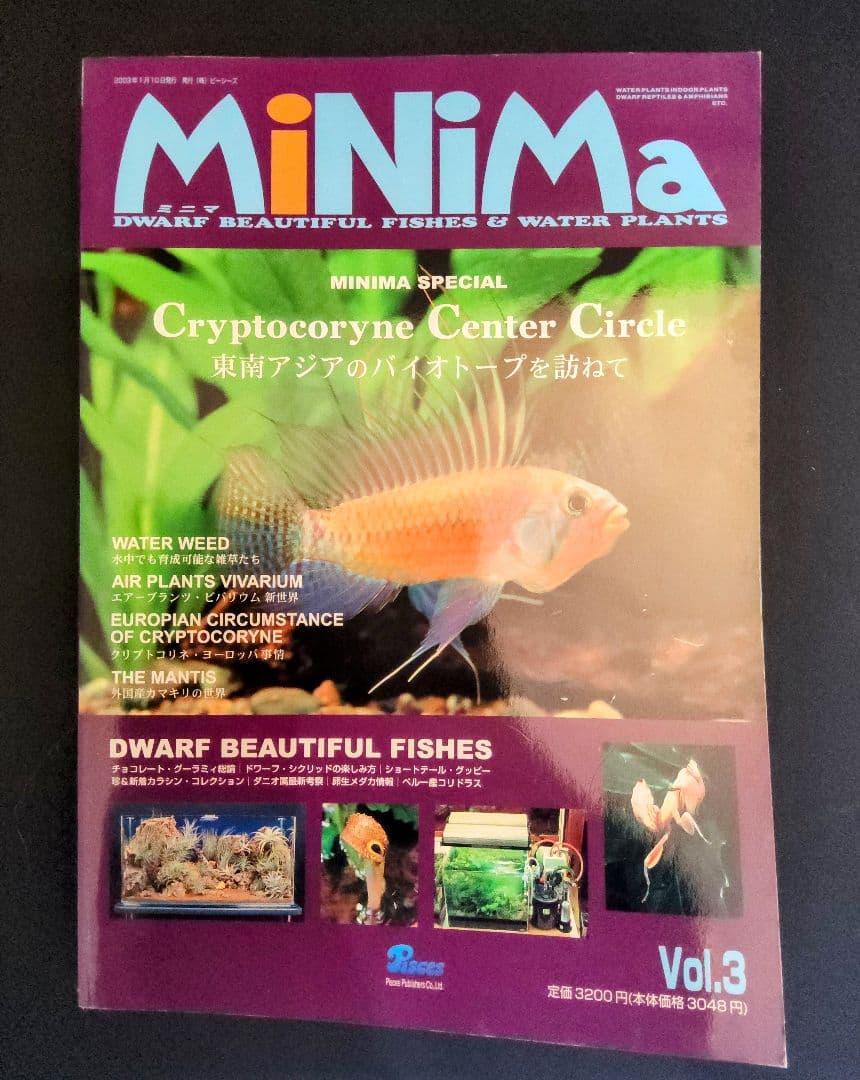 【超レア 廃盤！】MINIMA ミニマ Vol1～Vol3 伝説のアクア雑誌！