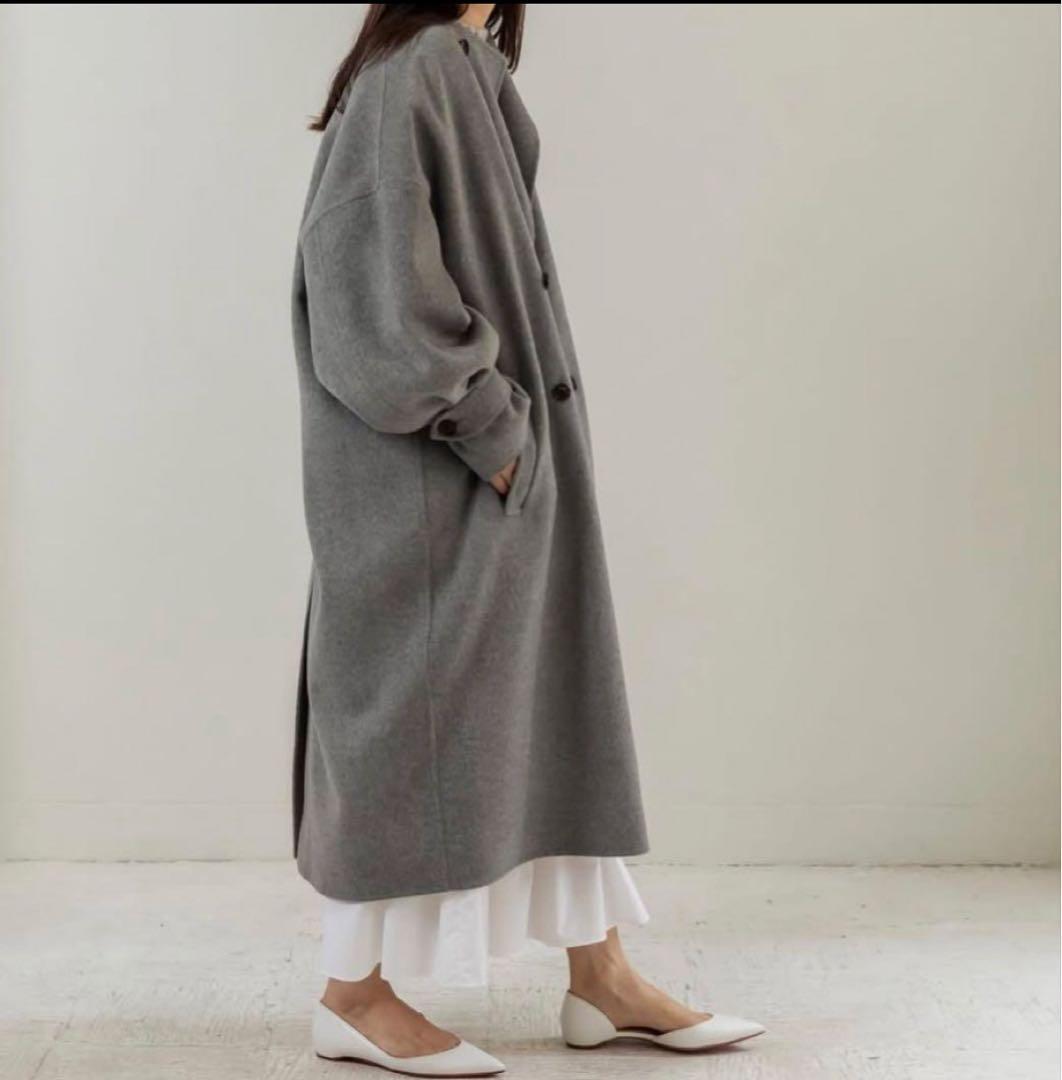 deresデレス long oval coat ウールカシミヤ ロング コート