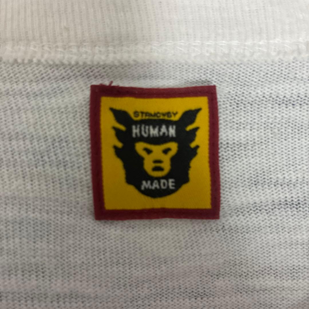 HUMAN MADE ラグランTシャツ ホワイト/ブラック