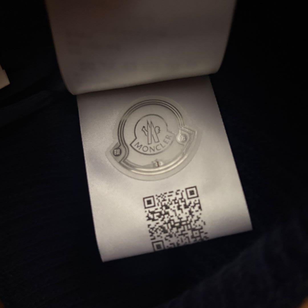正規品 MONCLER ニットキャップ ビーニー ネイビー