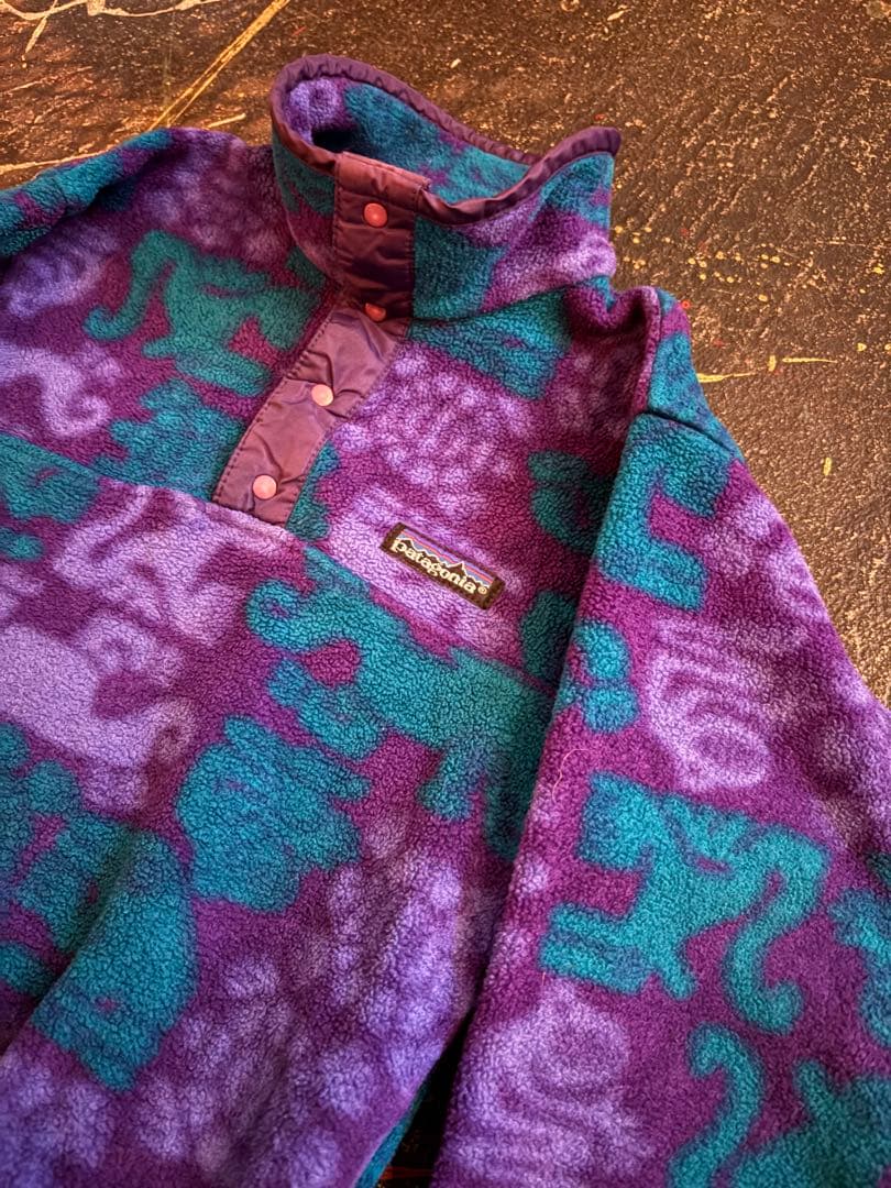 Patagonia スナップt 総柄　クリンチャー柄　92年