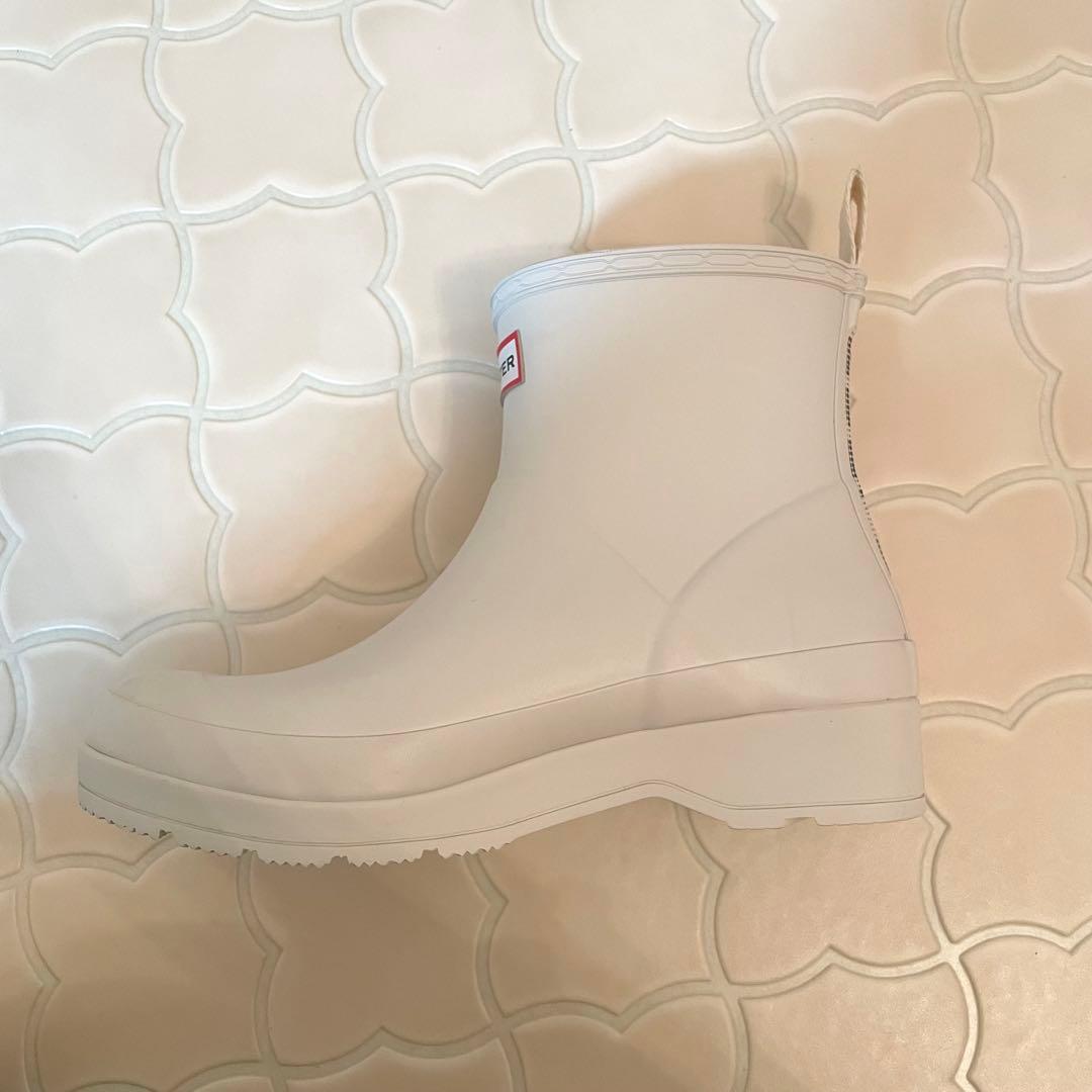 ✨美品✨ハンター HUNTER レインブーツショートドットバックストラップブーツ