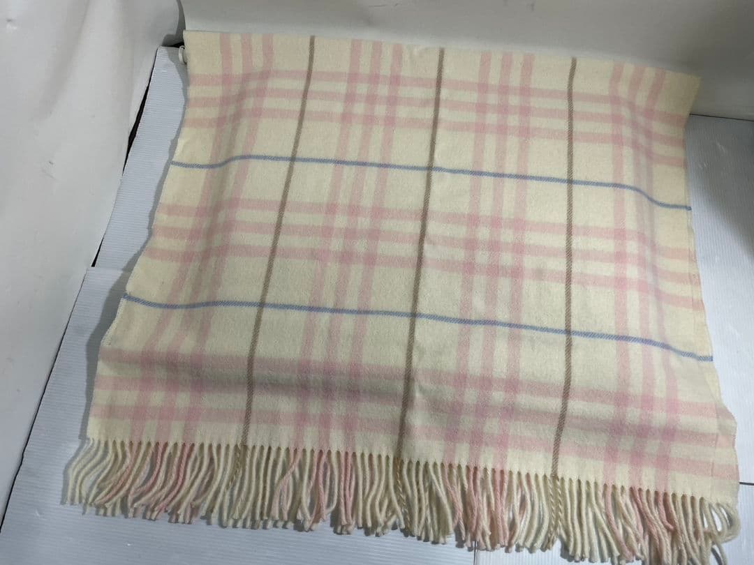 BURBERRY バーバリー ウールチェックブランケット