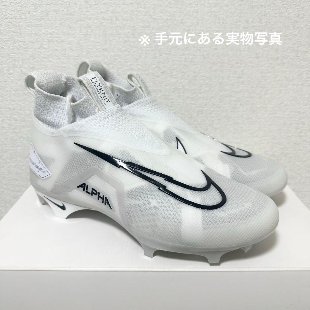 ナイキ 27 アルファメナス エリート 3 アメフト スパイク シューズ 靴 白