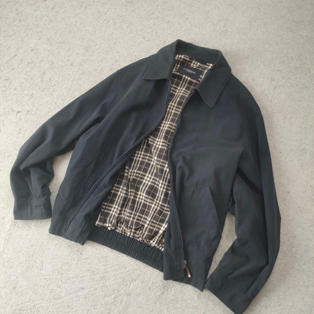 BURBERRY LONDON スイングトップ ネイビー ノバチェック