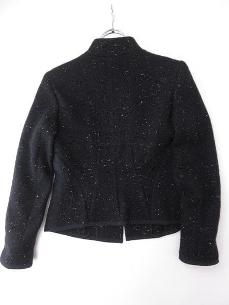 【値下げ】ナルシソロドリゲス　秋冬　スタンドカラージャケット　カシミヤ混　黒　M