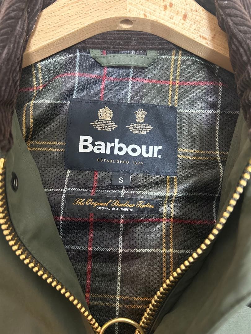 Barbour 2 スペイ ピーチスキン ノンオイルドジャケット
