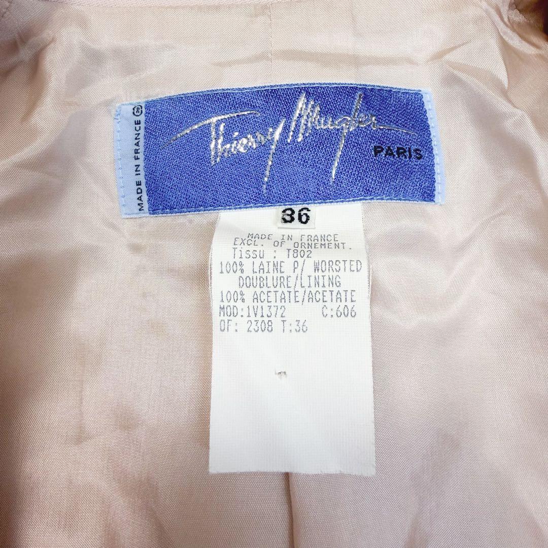 ティエリーミュグレー Thierry Mugler テーラードジャケット ピンク