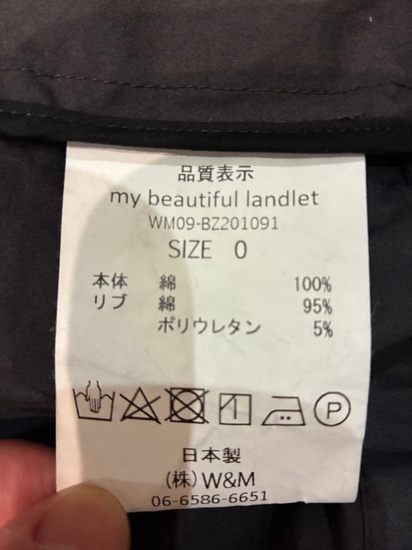 【20SS my beautiful landlet タイプライタージップBZ】