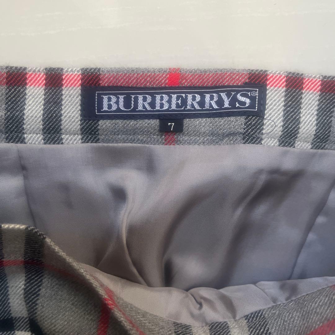 【BURBERRYS】チェック柄プリーツロングスカート　クリーニング済み