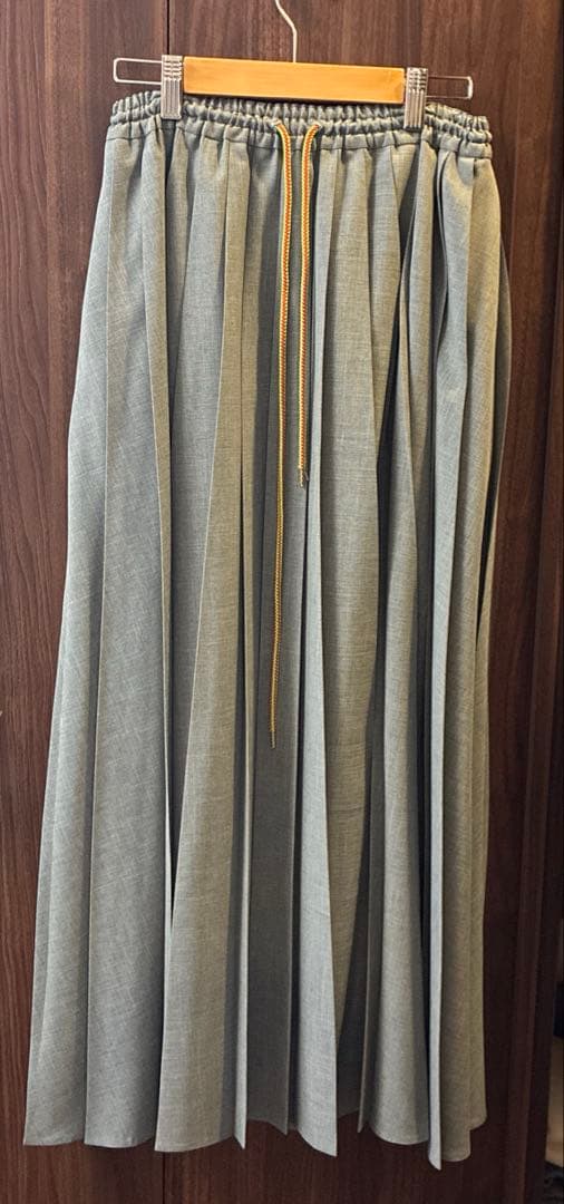 nagonstans ナゴンスタンス pleats skirt グレー