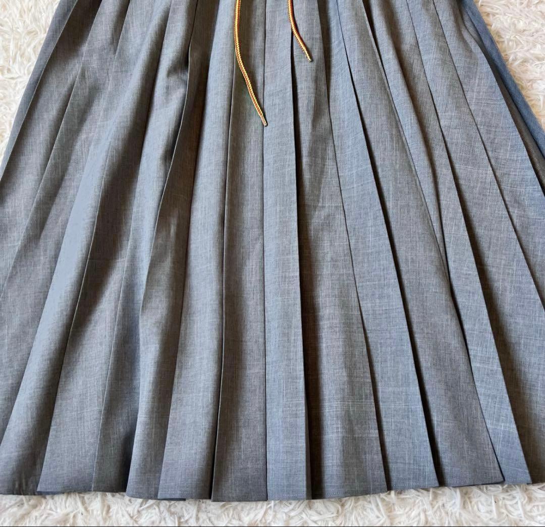 nagonstans ナゴンスタンス pleats skirt グレー