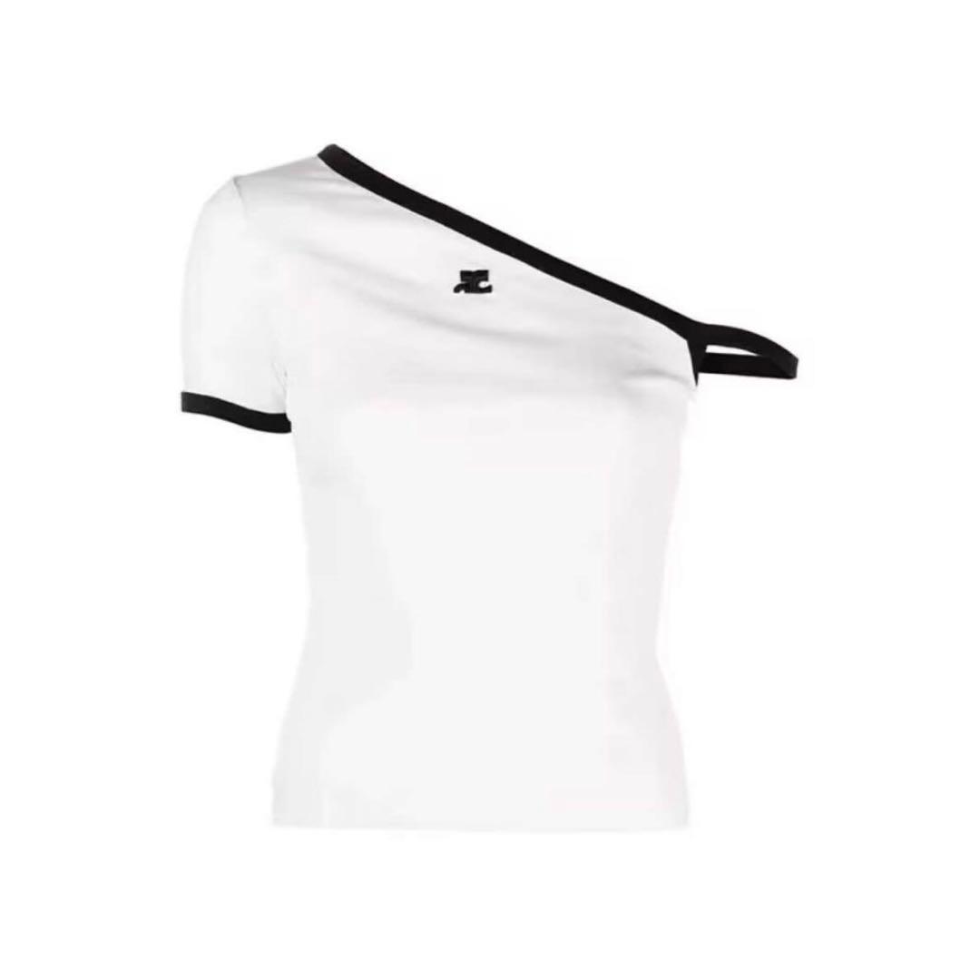 courrege アシンメトリーTシャツ　ワンショルダー