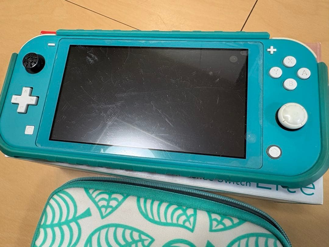 Nintendo Switch Lite ターコイズ 専用ケース付き　ジャンク品