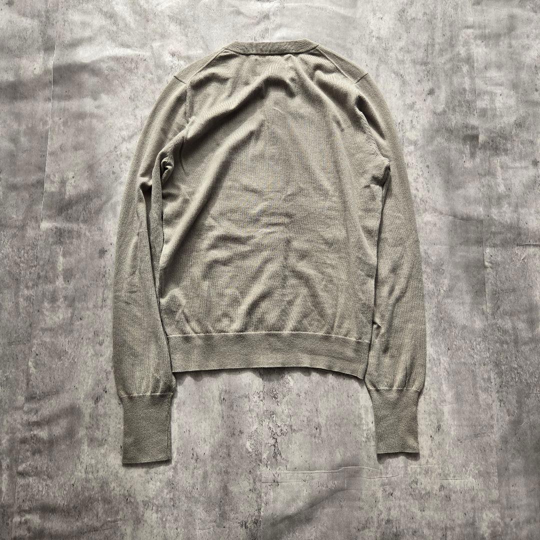 エクストリームカシミア コットンカシミア クルーネックカーディガン グリーン