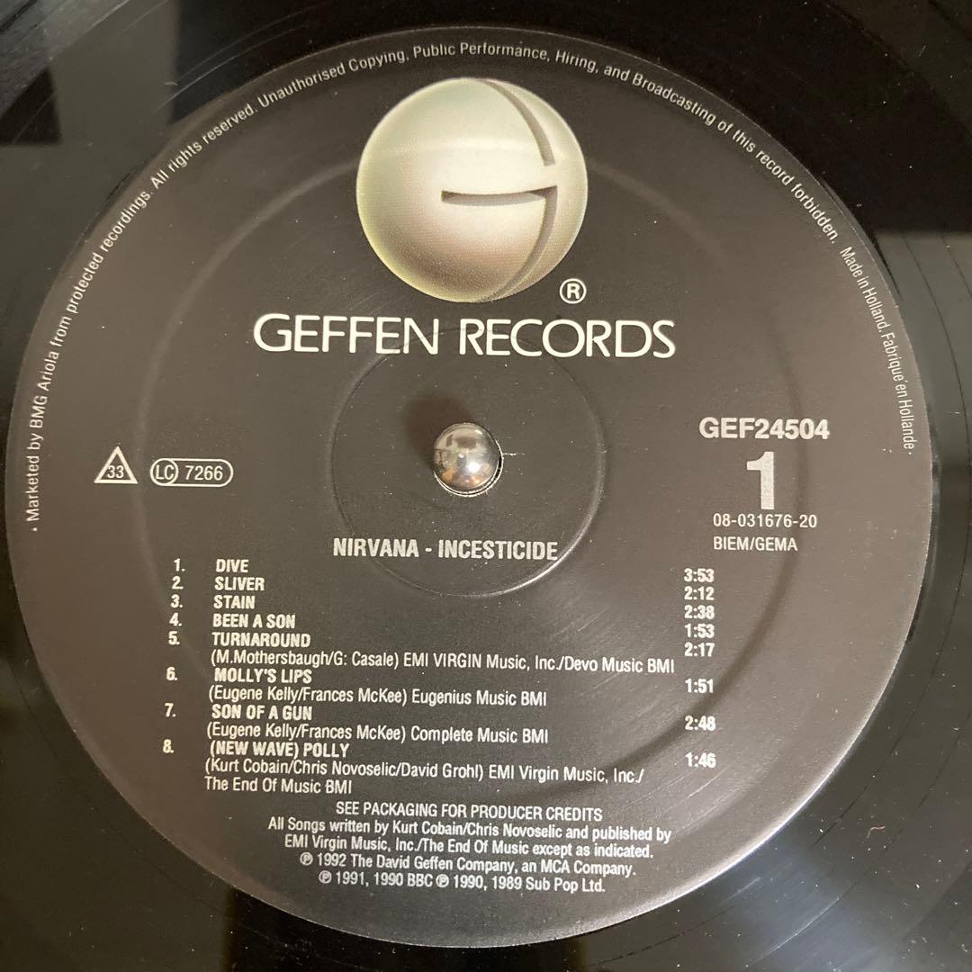 NIRVANA / INCESTICIDE (レコード)