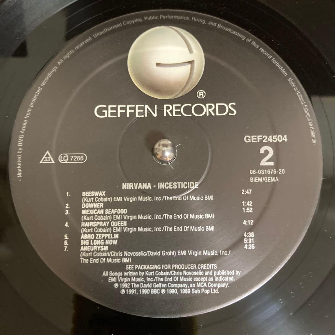 NIRVANA / INCESTICIDE (レコード)