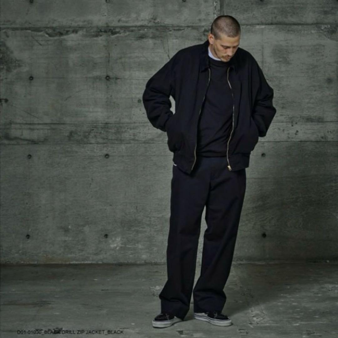 【1】COMOLI 26ss ブラックドリル ジップジャケットblack